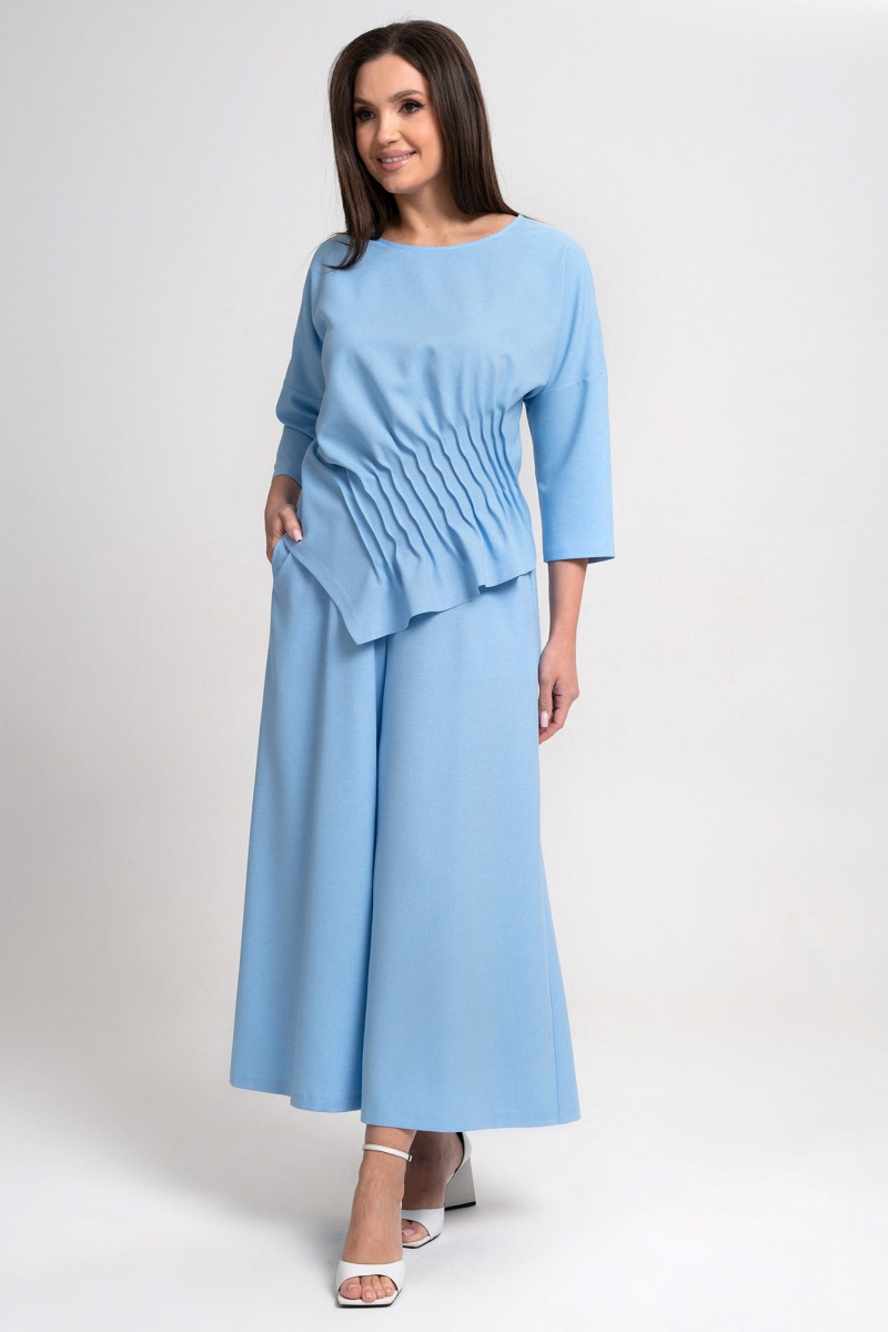 Брючный комплект Alani Collection 2311 голубой