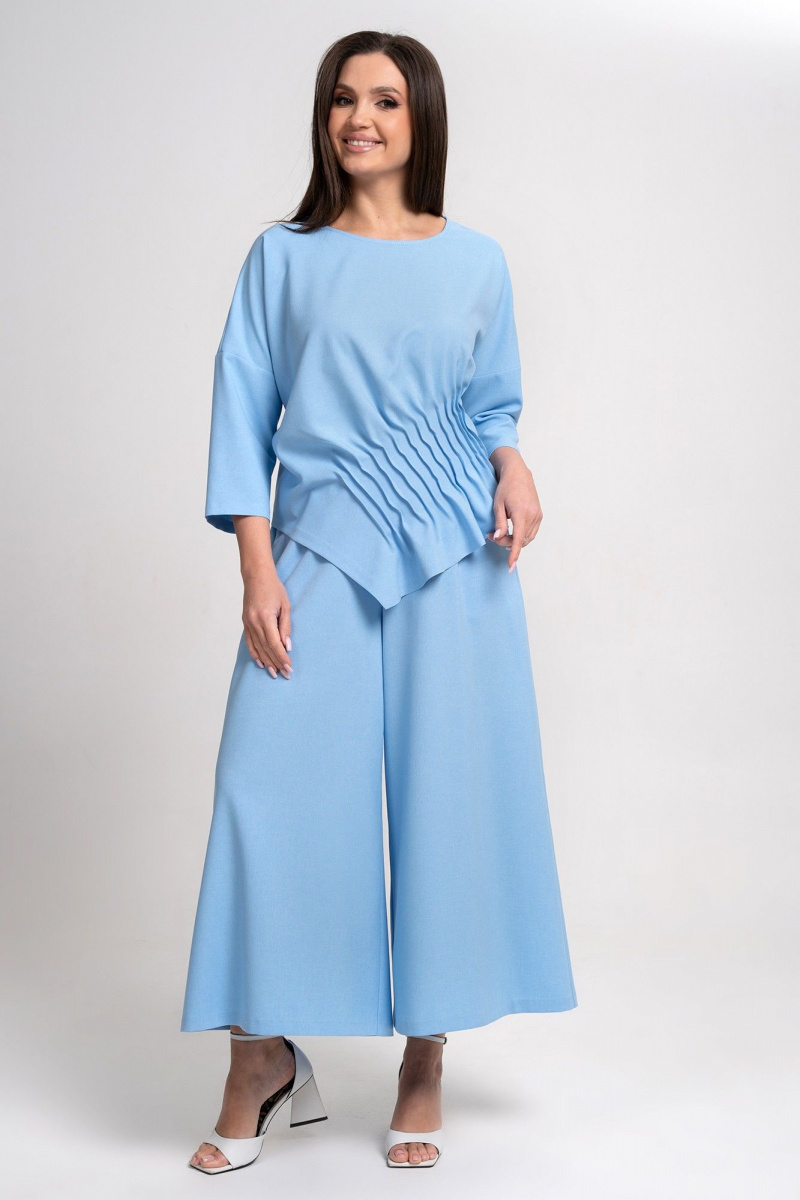 Брючный комплект Alani Collection 2311 голубой