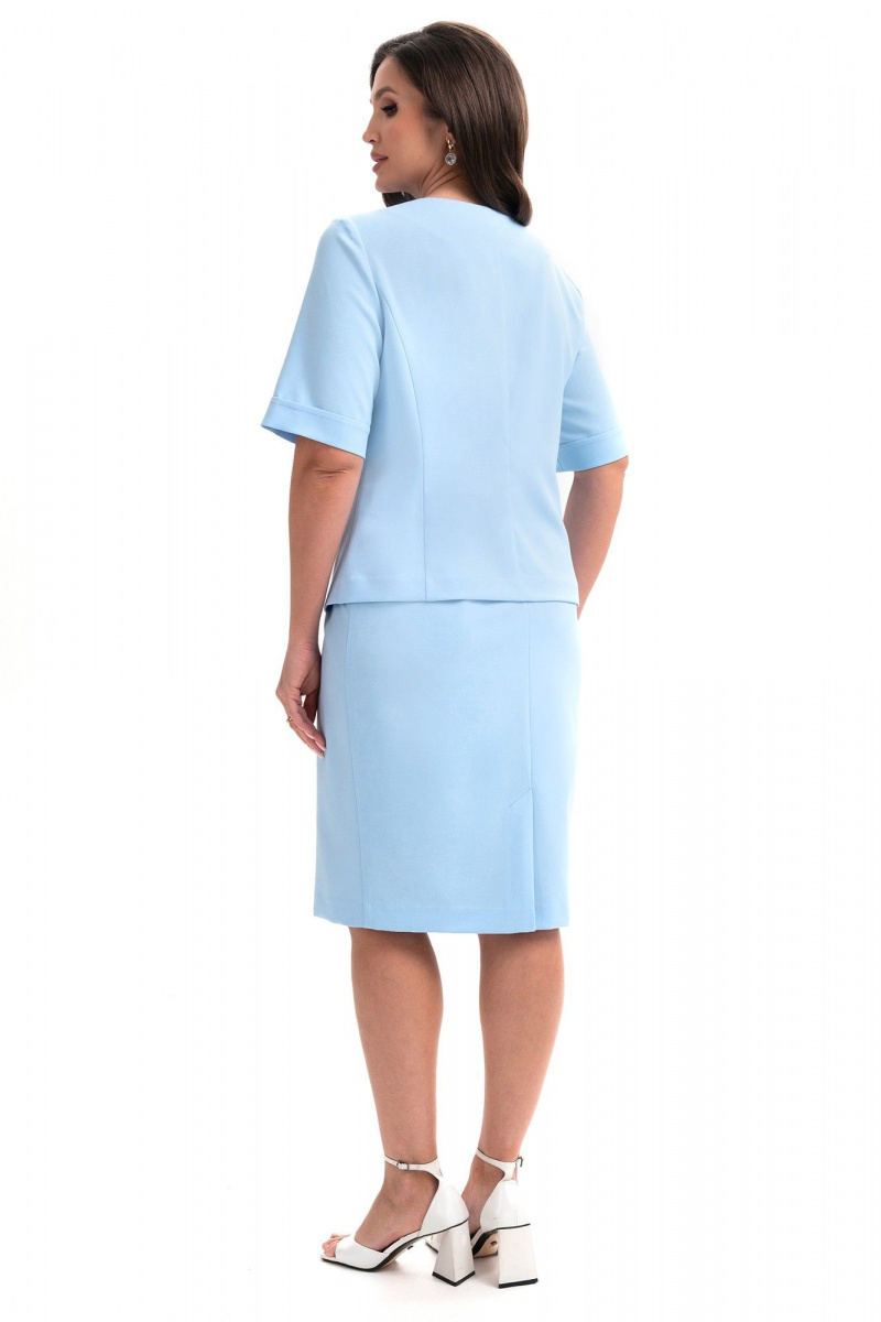 Юбочный костюм Alani Collection 2342 голубой