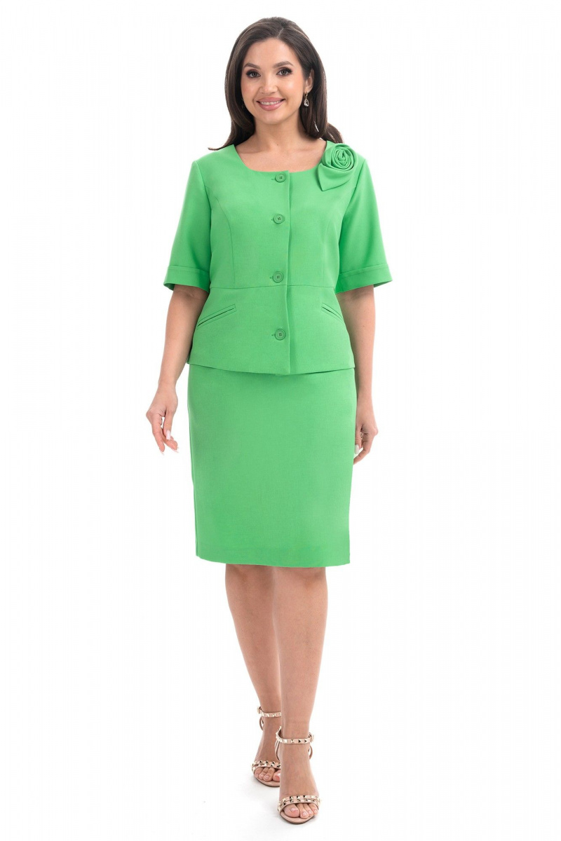 Юбочный костюм Alani Collection 2342 зеленый