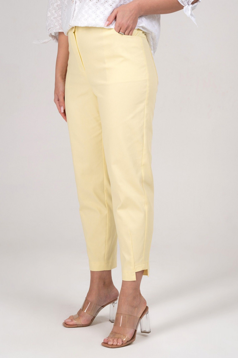 Брючный комплект Alani Collection 2348 белый+желтый