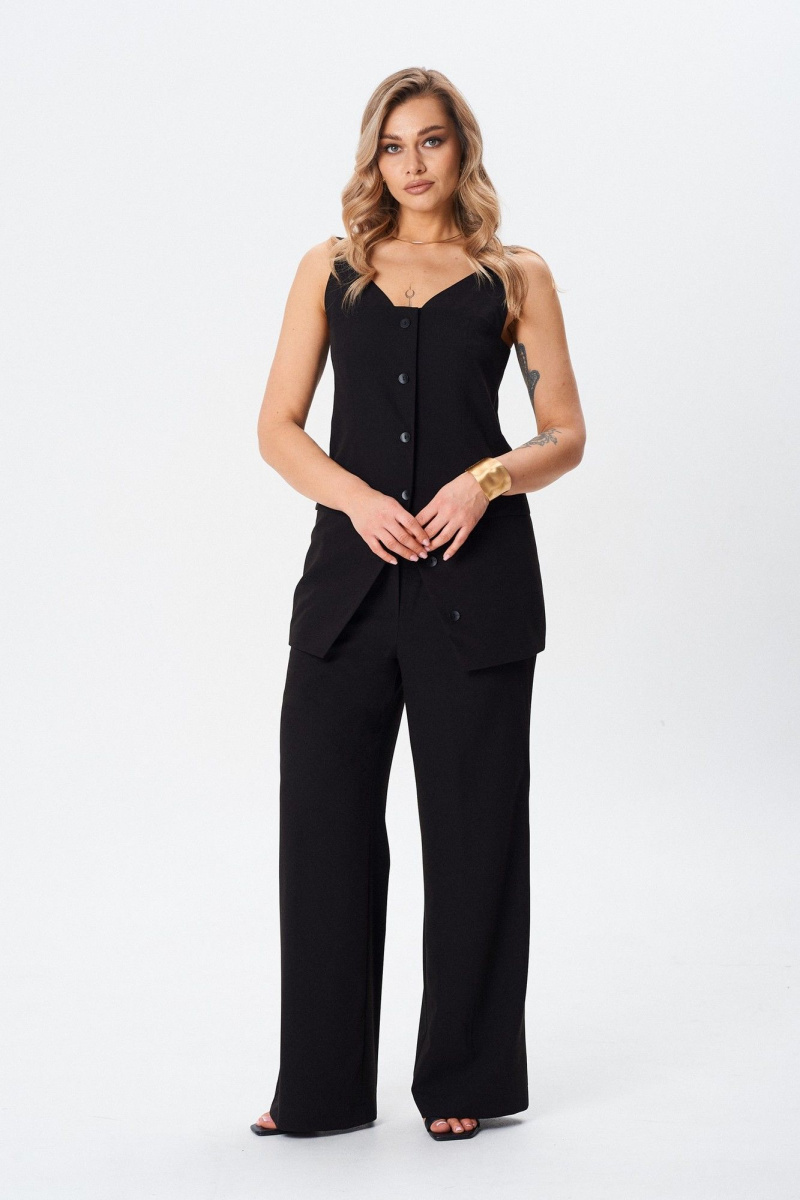 Брючный костюм BARBARA В225 черный