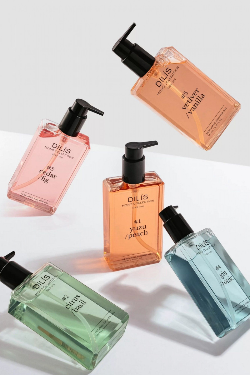 Для душа и ванны DILIS PERFUMED SHOWER GEL #1  YUZU/PEACH