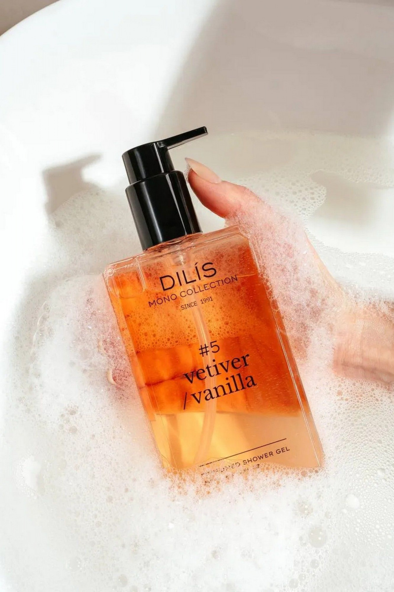 Для душа и ванны DILIS PERFUMED SHOWER GEL #5 VETIVER/VANILLA