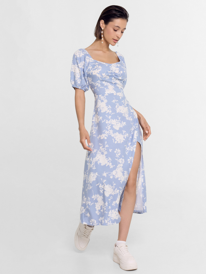 Платья Mark Formelle 152504/24-27338П-9 цветочки_на_пыльно_голубом