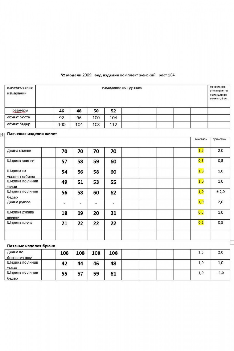 Брючный комплект Мода Юрс 2909 голубой