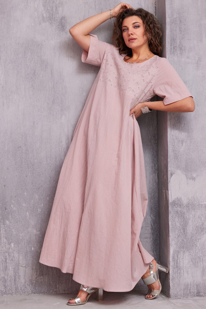 Платья BegiModa 1049 пыльная_роза