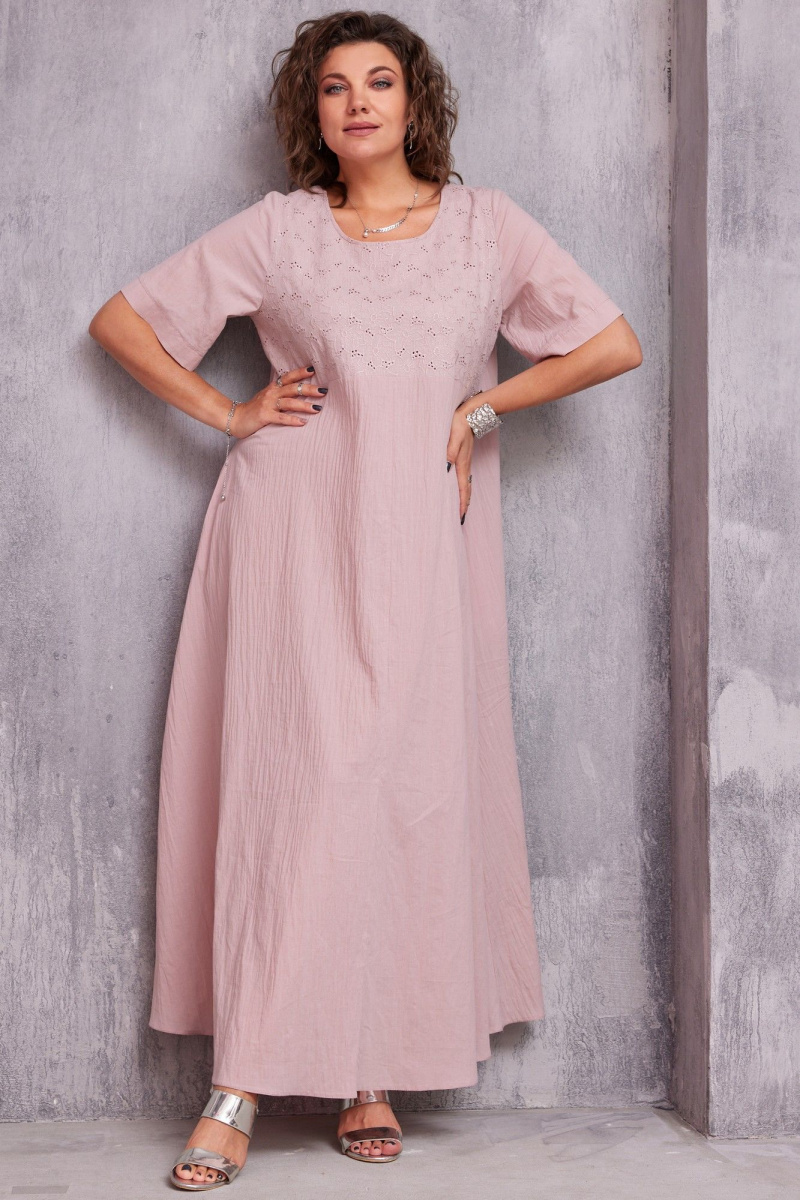Платья BegiModa 1049 пыльная_роза