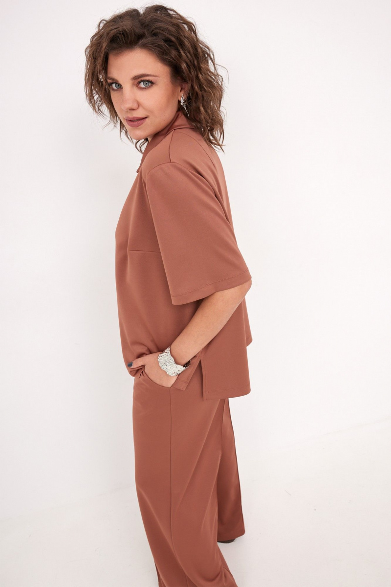 Брючный комплект BegiModa 3094 терракот