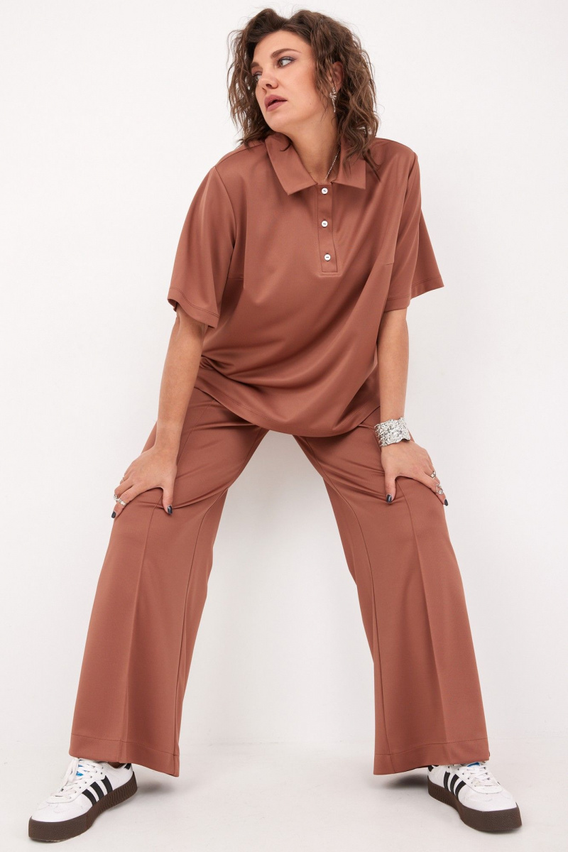 Брючный комплект BegiModa 3094 терракот