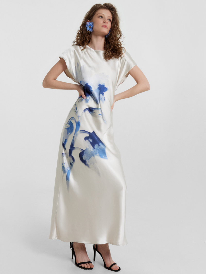 Платья Mark Formelle 152672/24-ОБР31905П-9 сублимация_цветы_на_молочном_010.1_Сублимация