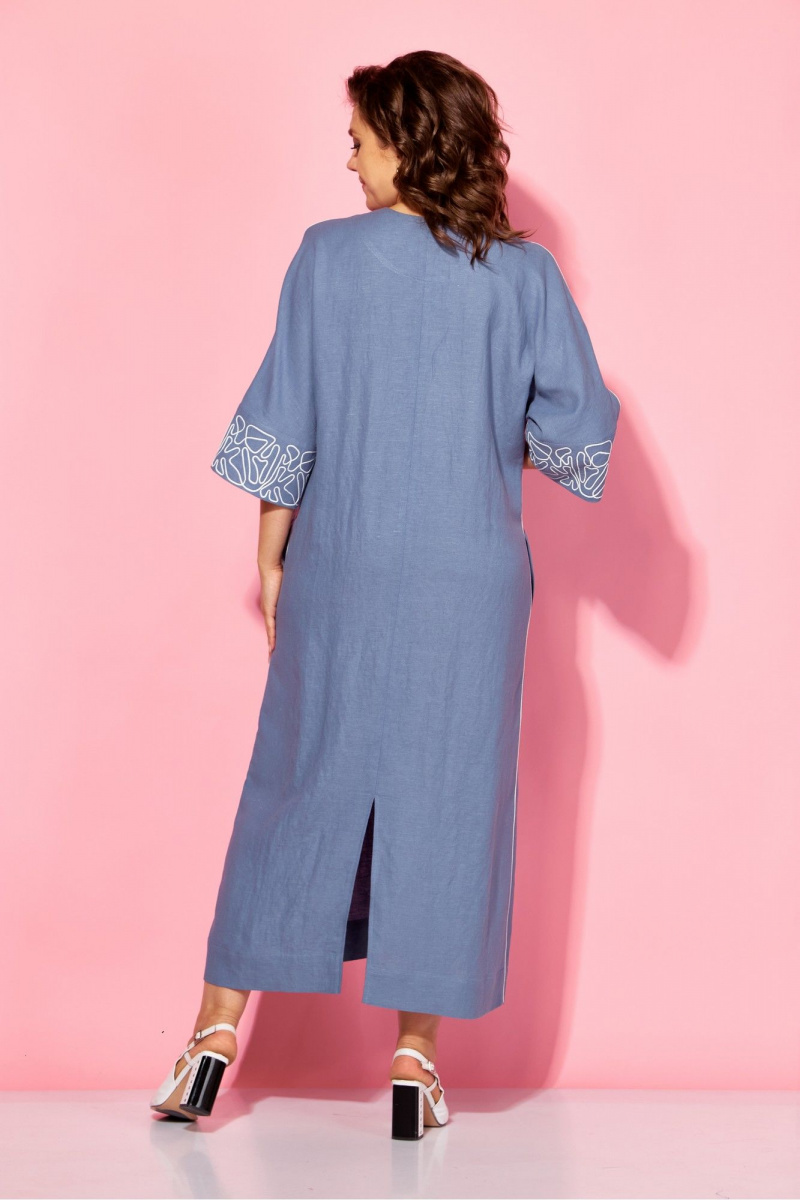 Платья AVA fashion М-123 синяя_сталь