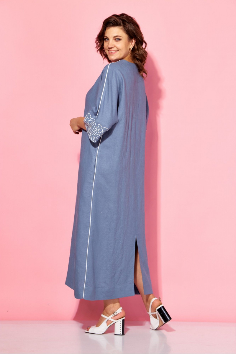 Платья AVA fashion М-123 синяя_сталь