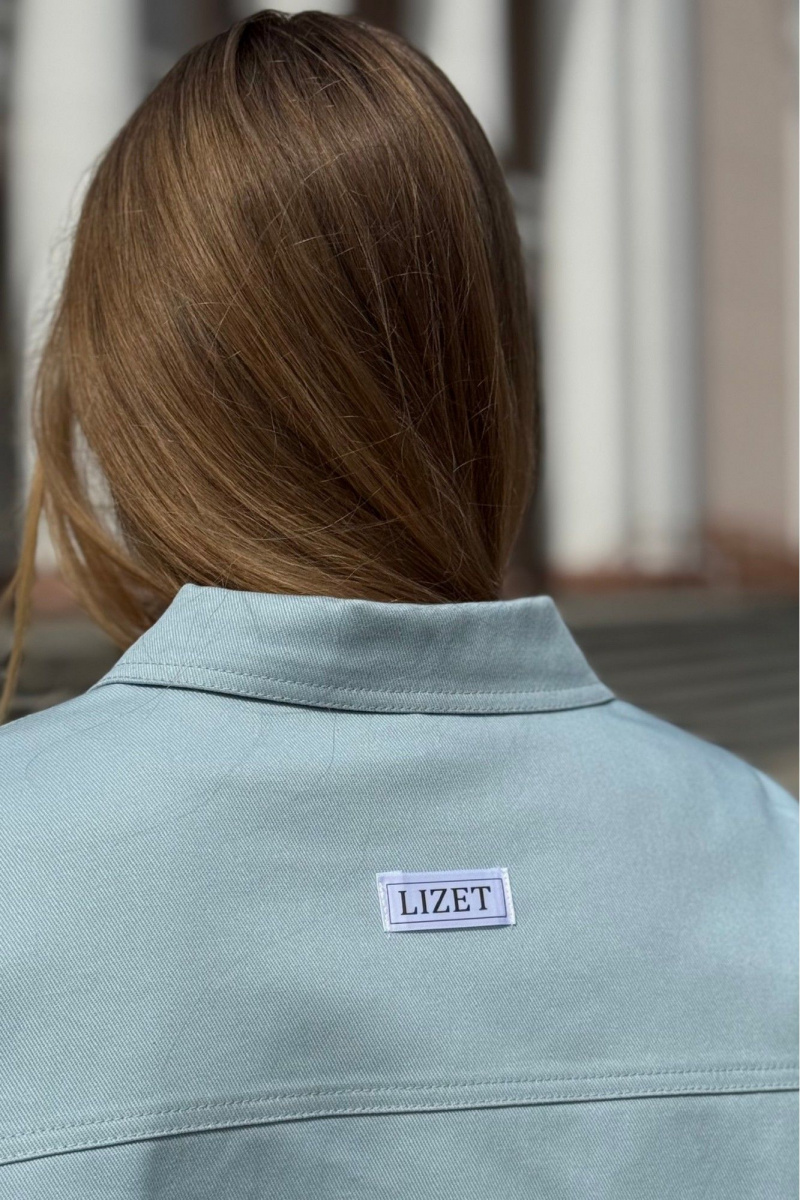 Женская куртка LIZET М473 голубой