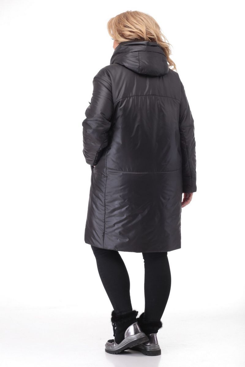 Женское пальто LadyThreeStars 2032 черный