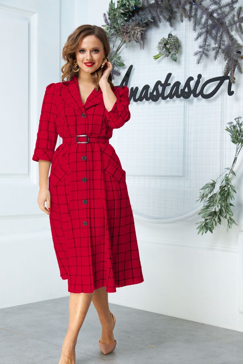 Платье Anastasia 527 красный
