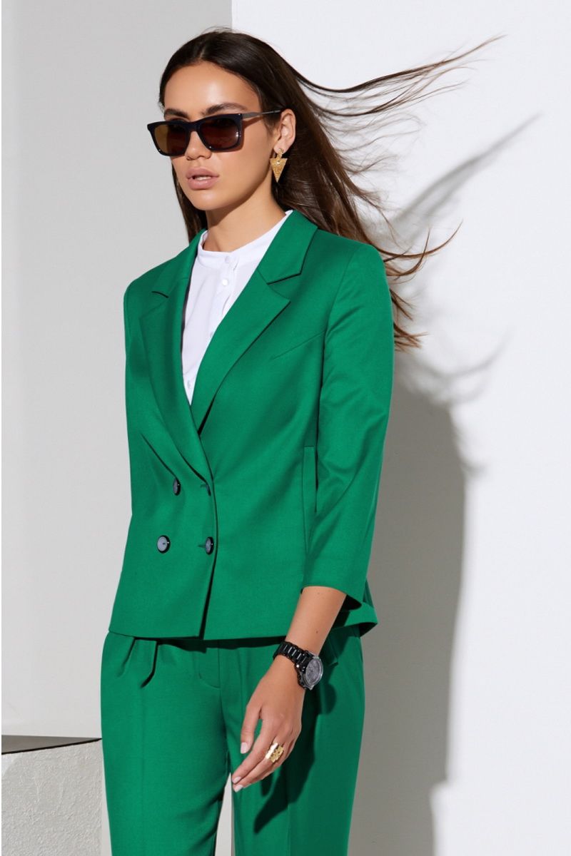 Брючный костюм Lissana 4056  зеленый