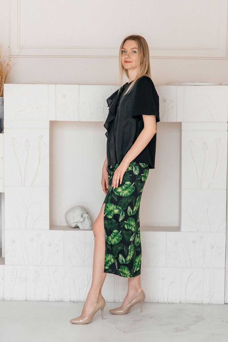 Блузы Shymoda М_425_-25 чёрный