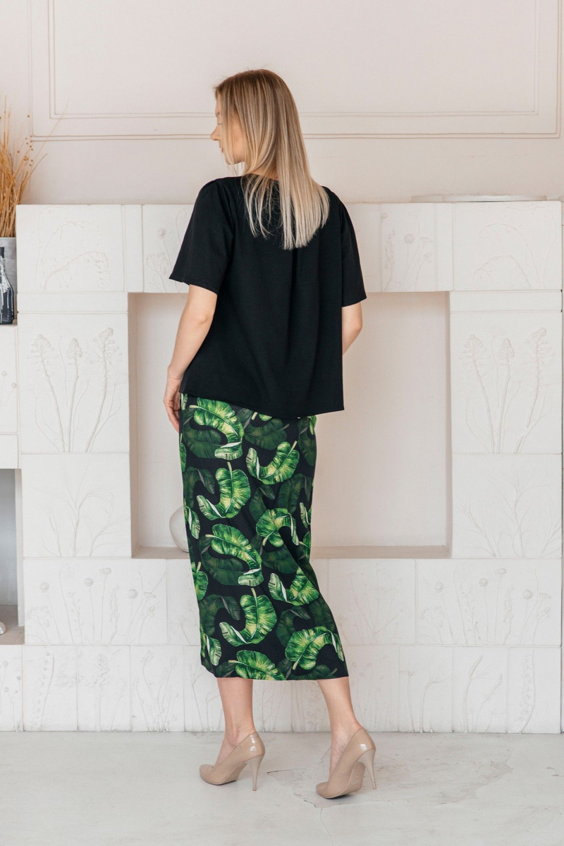 Блузы Shymoda М_425_-25 чёрный