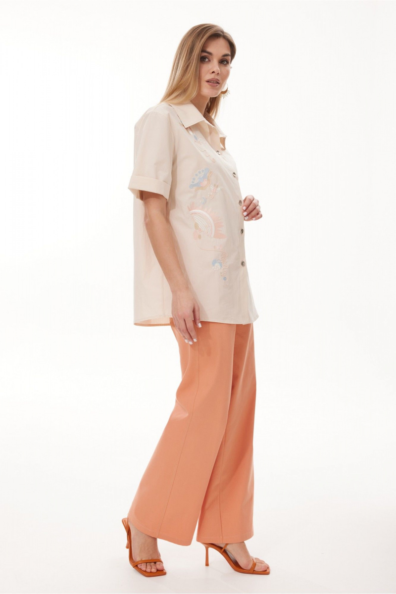 Рубашки NiV NiV fashion 416/1 кремовый