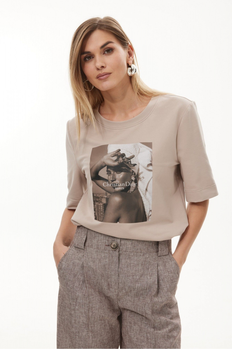 Майки NiV NiV fashion 421 бежевый
