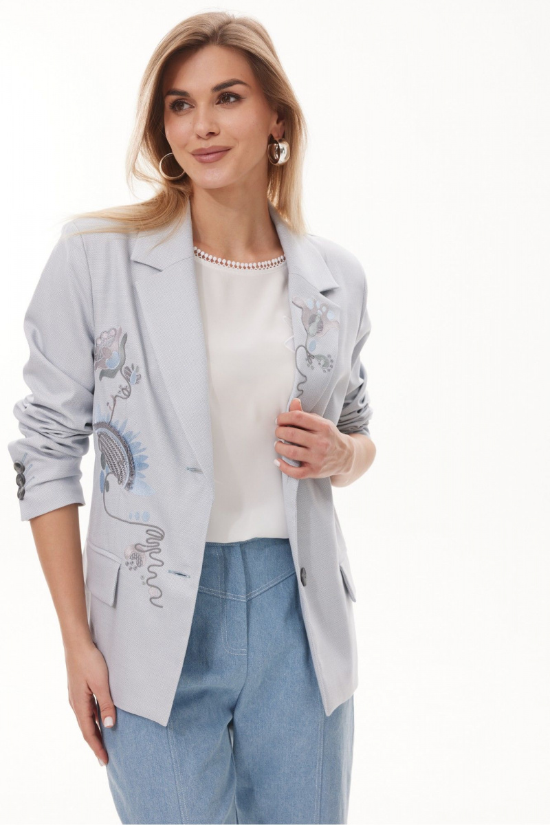 Жакеты NiV NiV fashion 440 голубой
