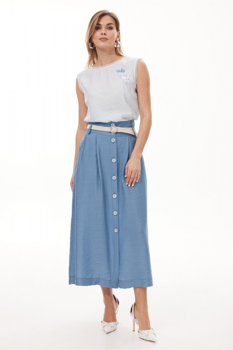 Юбки NiV NiV fashion 453 стальной-синий