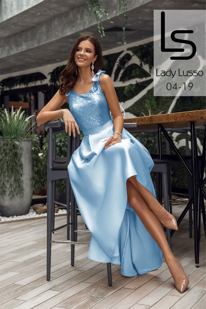 Юбочный комплект Lady Lusso 04-19 голубой