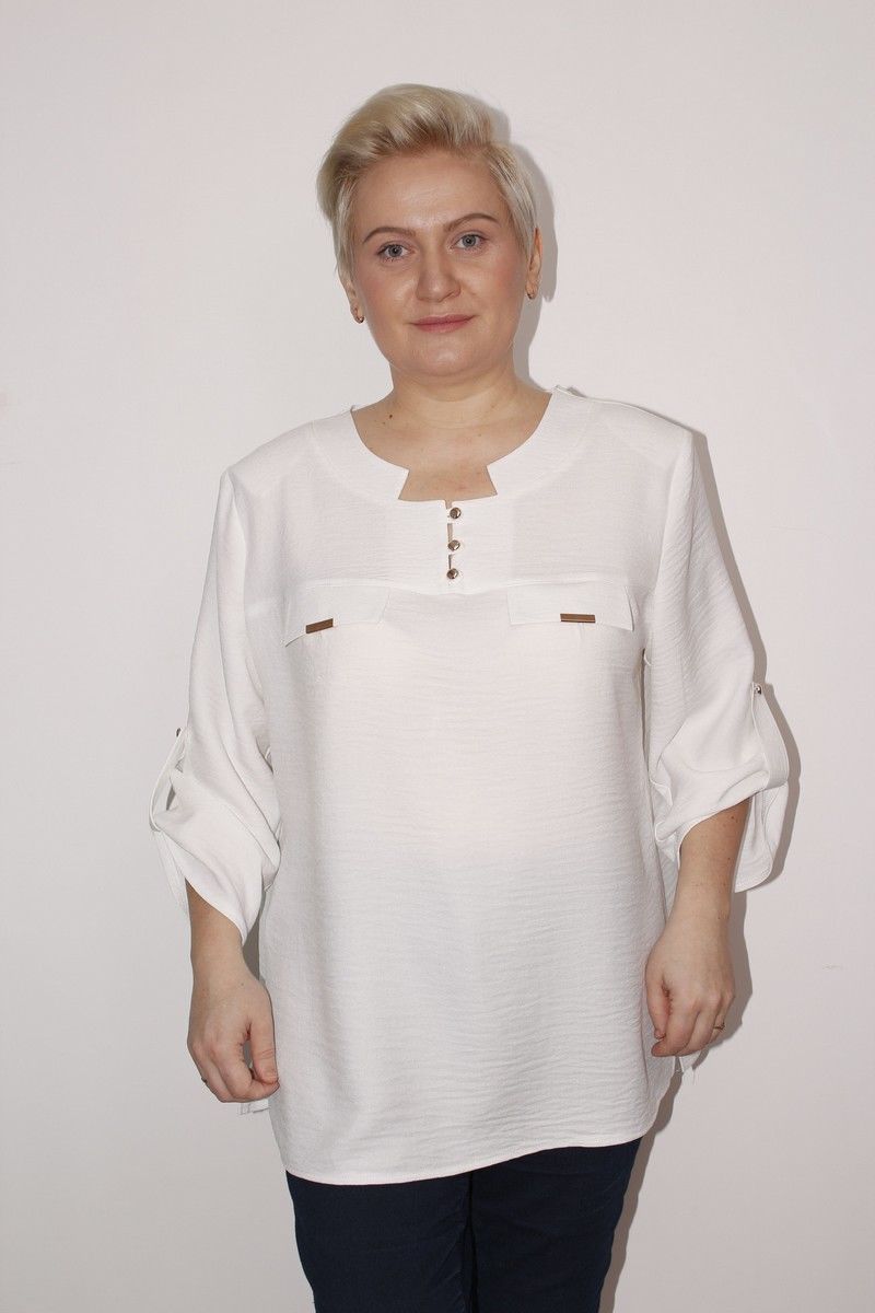 Блузы MIRSINA FASHION 11642021 белый