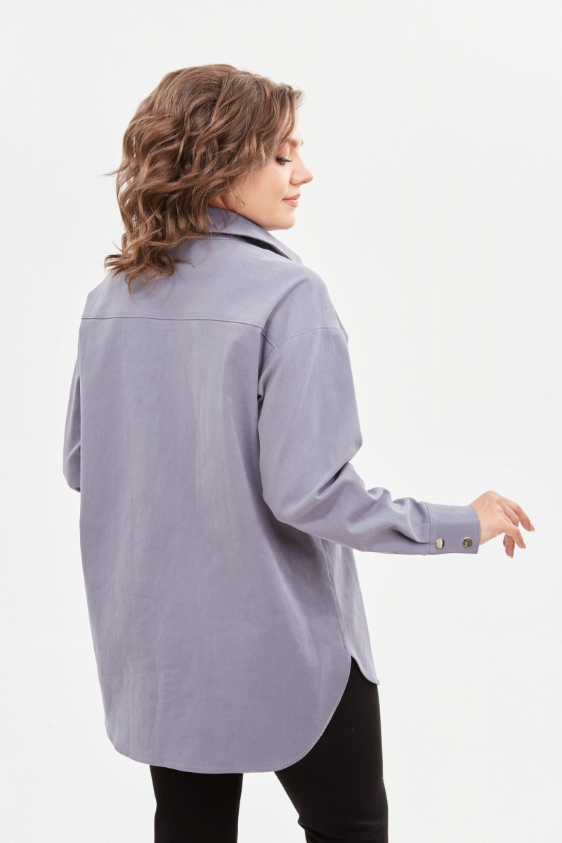 Рубашки Avenue Fashion 0321-2 серо-голубой