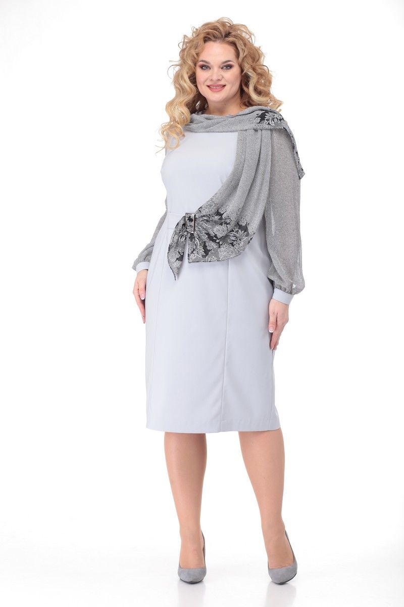 Платья Angelina & Сompany 491 светло-серый