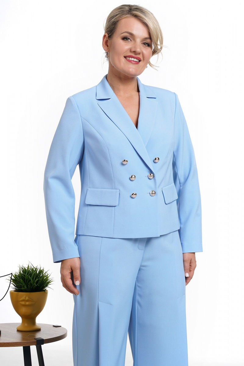 Брючный комплект Alani Collection 2042 голубой