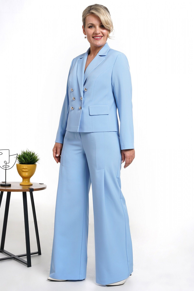 Брючный комплект Alani Collection 2042 голубой