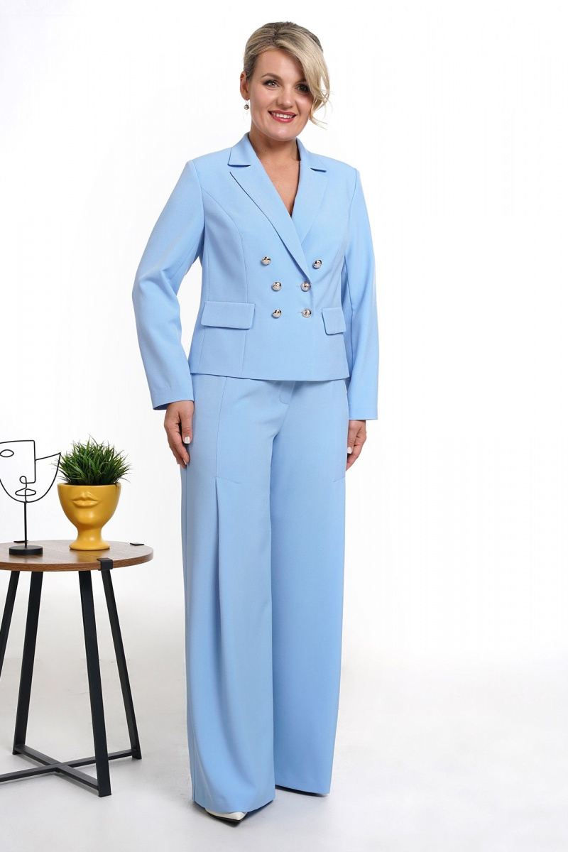Брючный комплект Alani Collection 2042 голубой