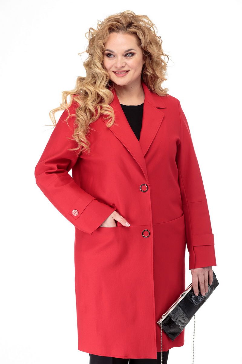Женское пальто БелЭльСтиль 778 красный