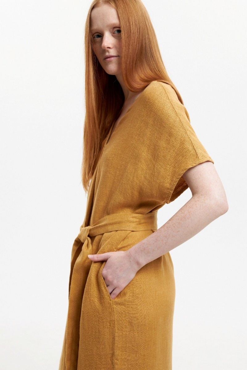Платья Individual design 25253 горчичный