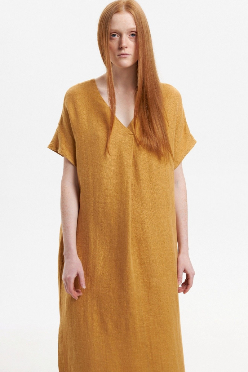 Платья Individual design 25253 горчичный