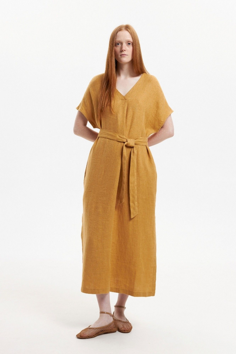 Платья Individual design 25253 горчичный
