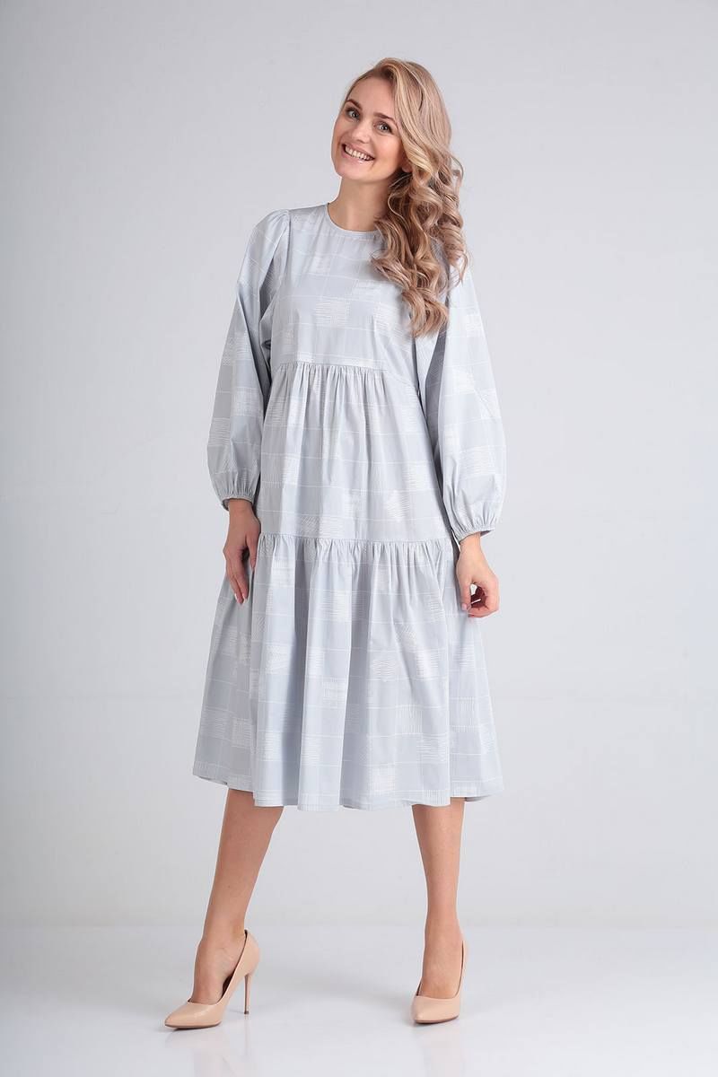 Платье FloVia 4067 серый