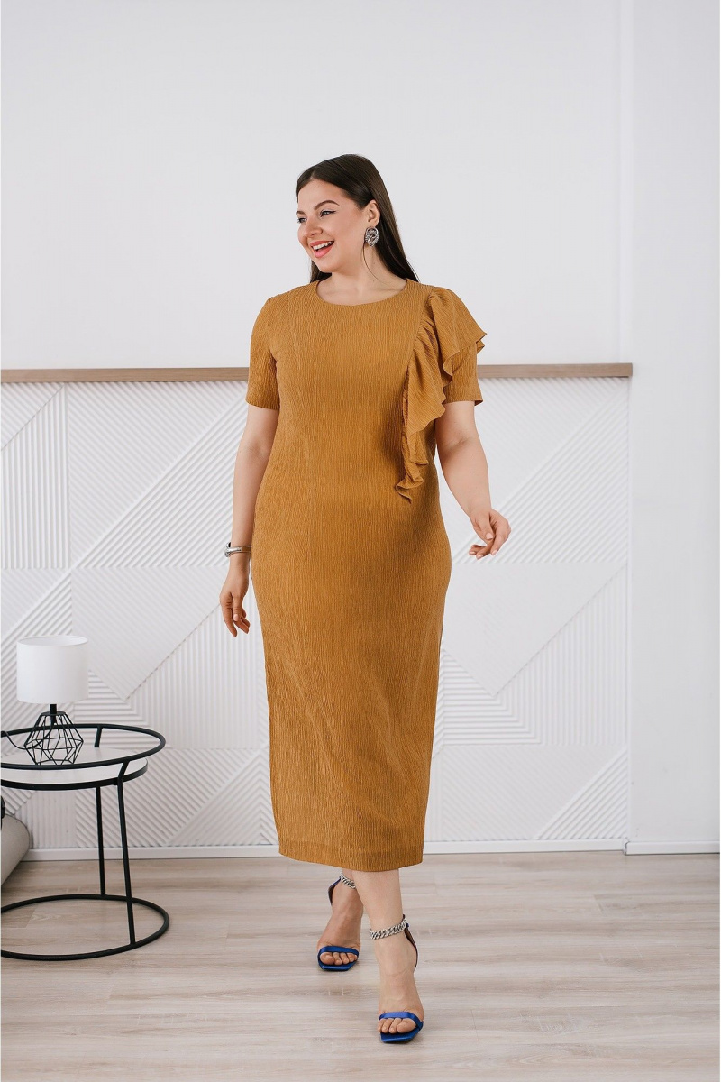 Платья TAEMNA 25009 горчичный