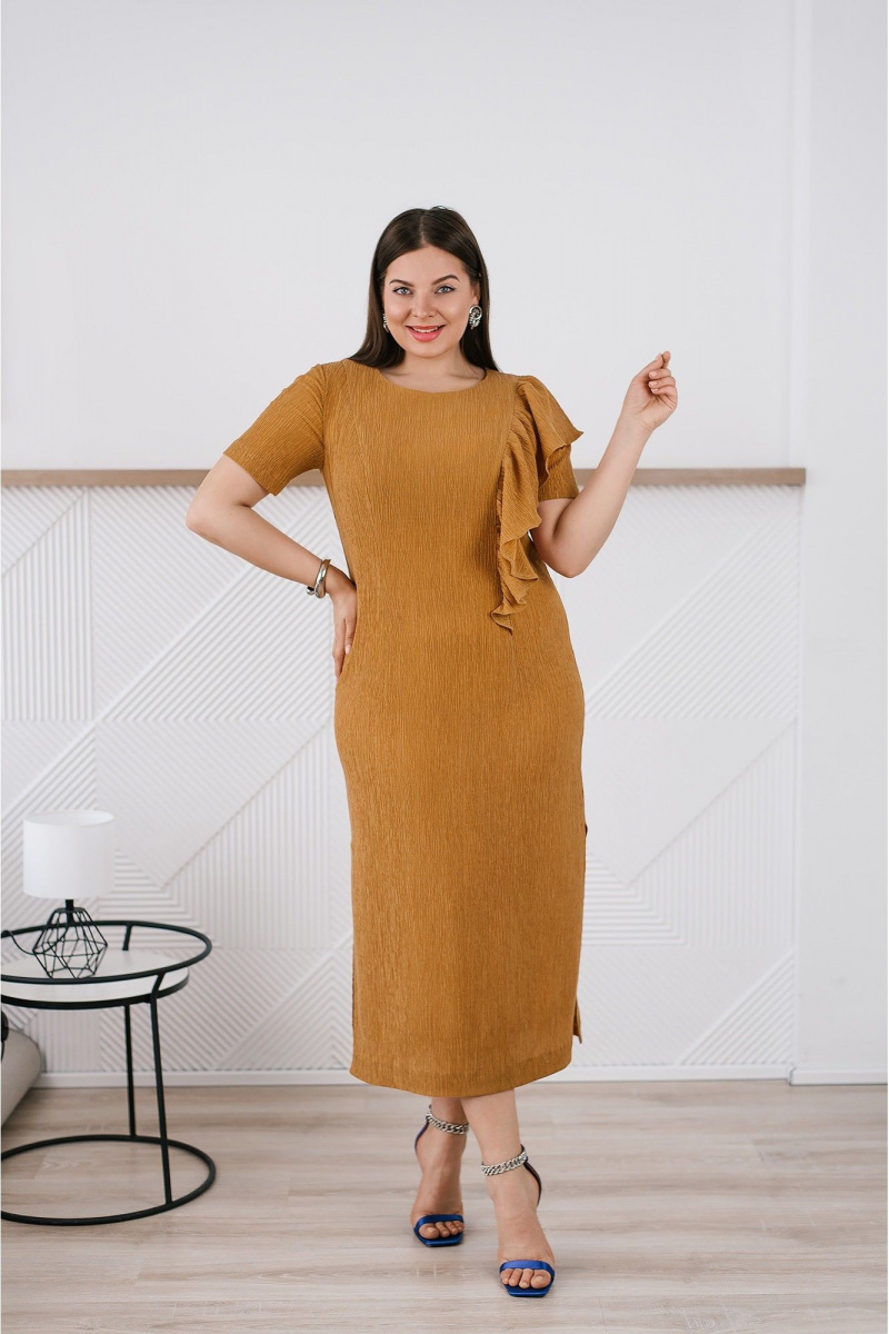 Платья TAEMNA 25009 горчичный
