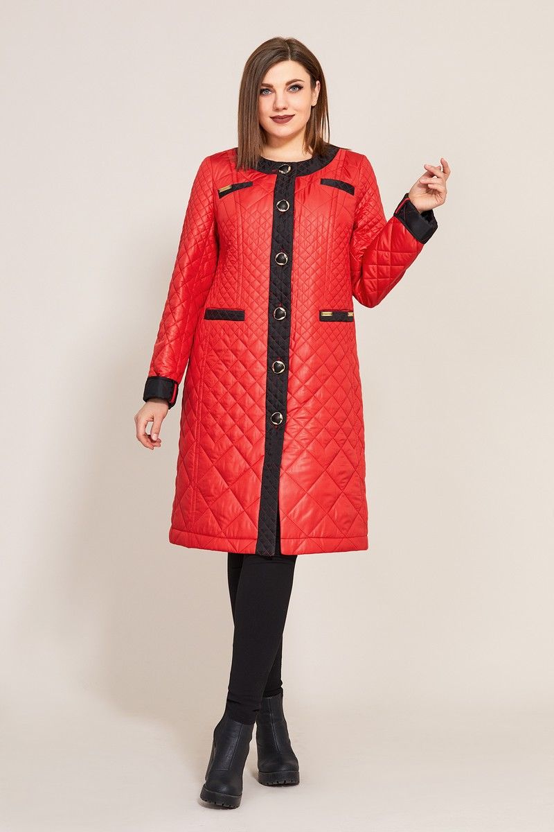 Женское пальто Магия Стиля М-2257 красный