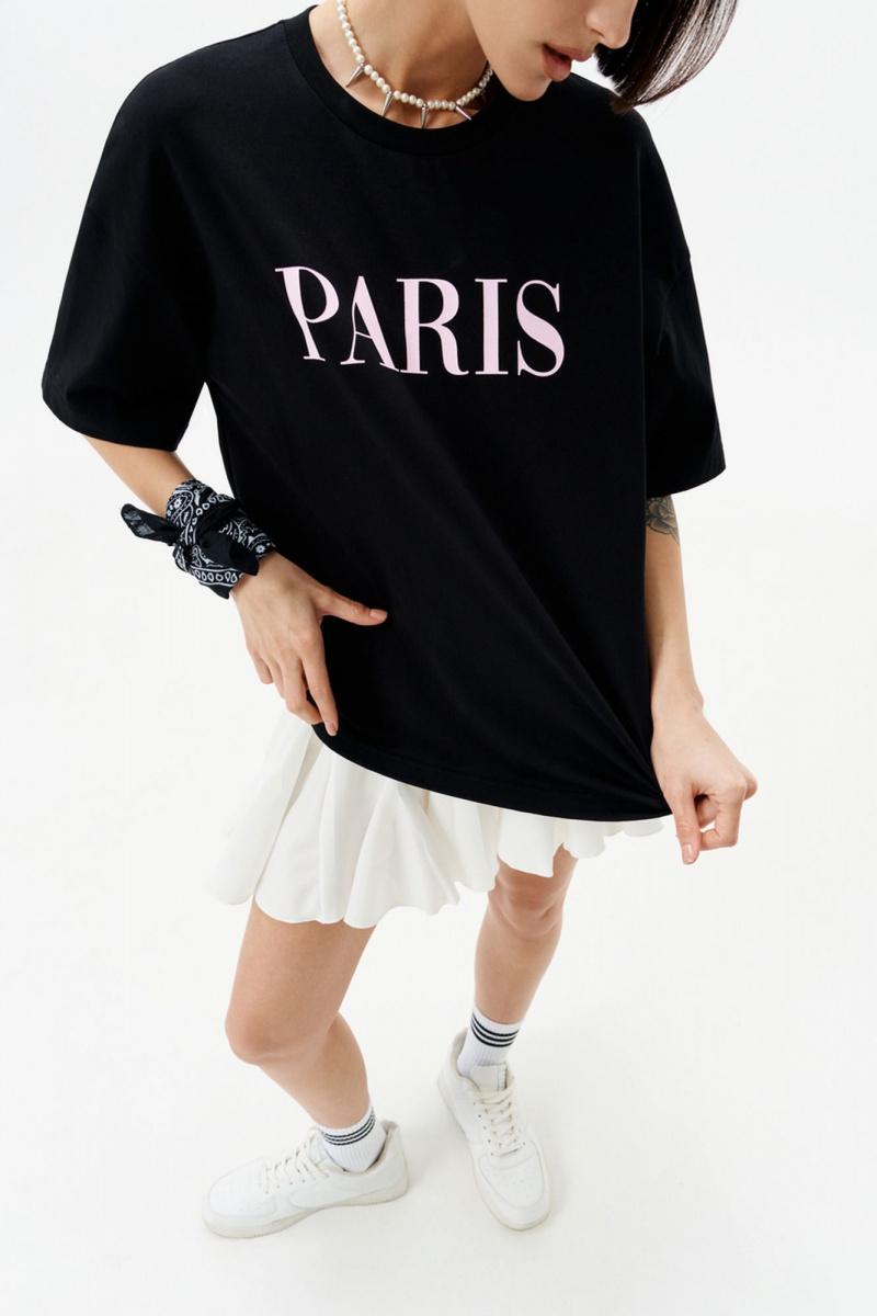 Майки 10DENCY 23335 черный/розовый