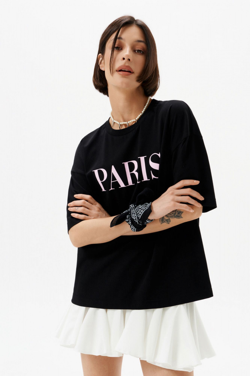 Майки 10DENCY 23335 черный/розовый