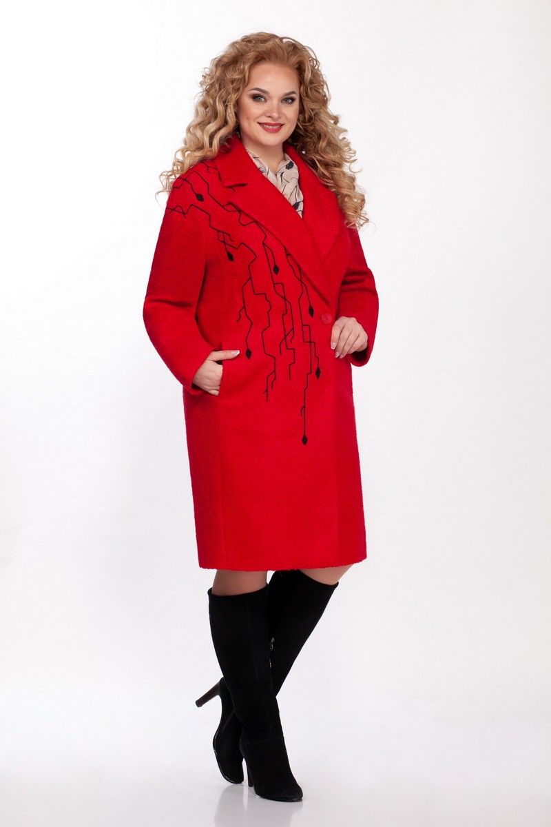 Женское пальто LaKona 1340 красный