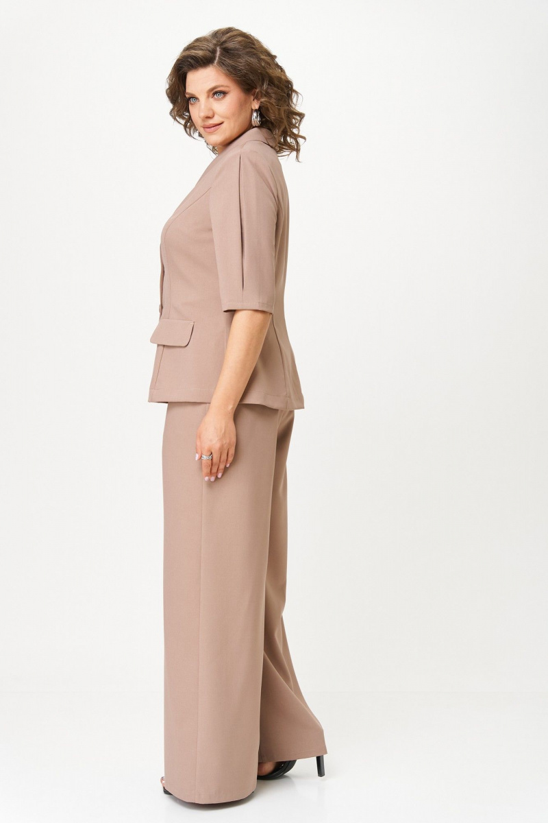 Брючный костюм ANASTASIA MAK 1283 капучино