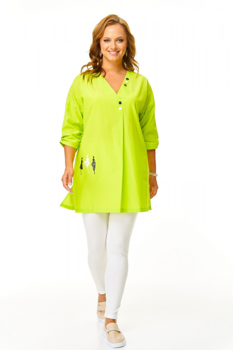 Брючный комплект T&N 7669 лайм-белый