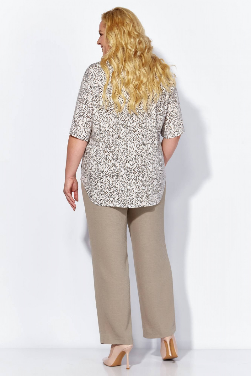 Брючный комплект Линия Л А-2080 темно-бежевый