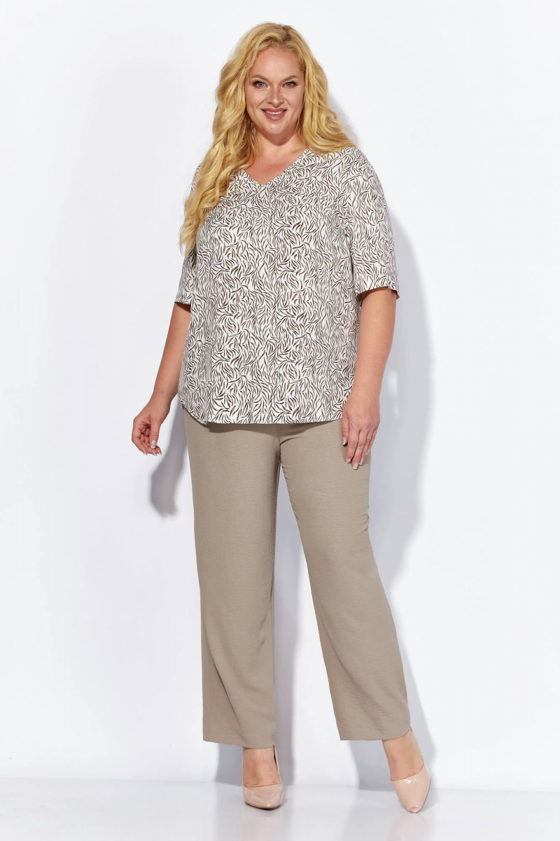 Брючный комплект Линия Л А-2080 темно-бежевый