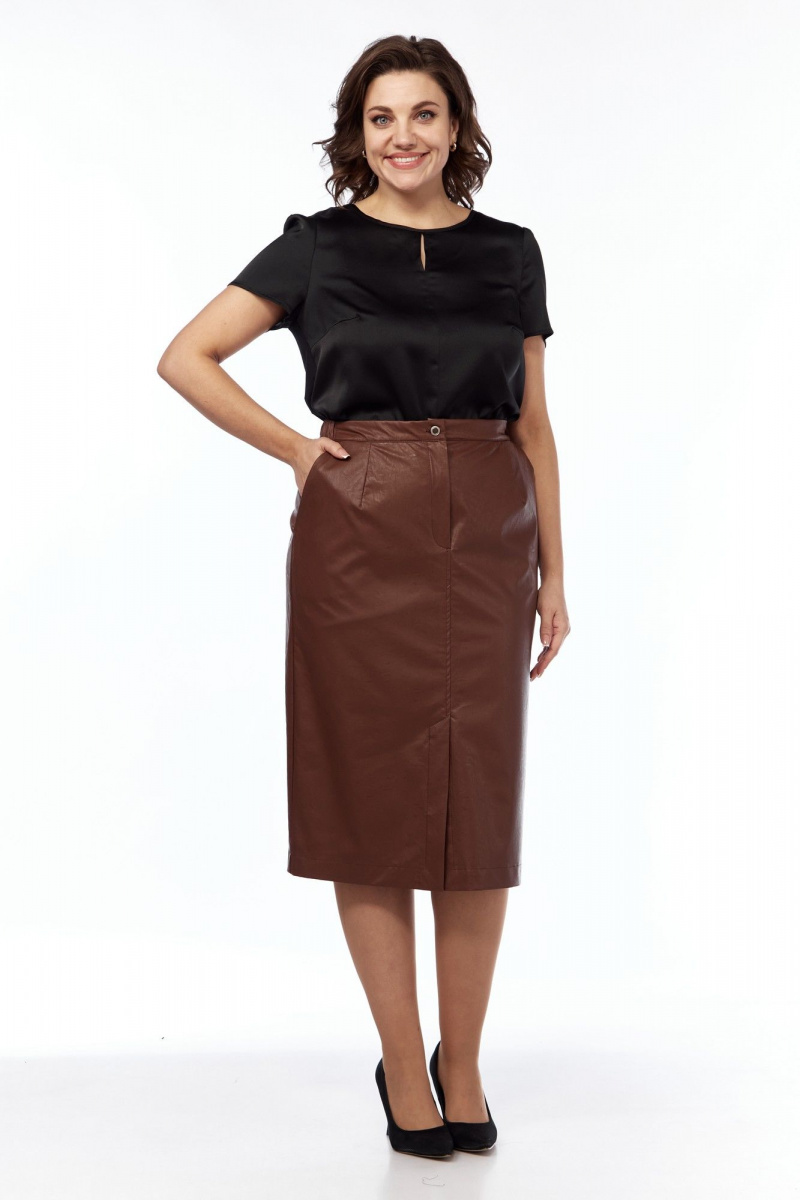 Юбочный комплект Kauhanka 004 черный-коричневый